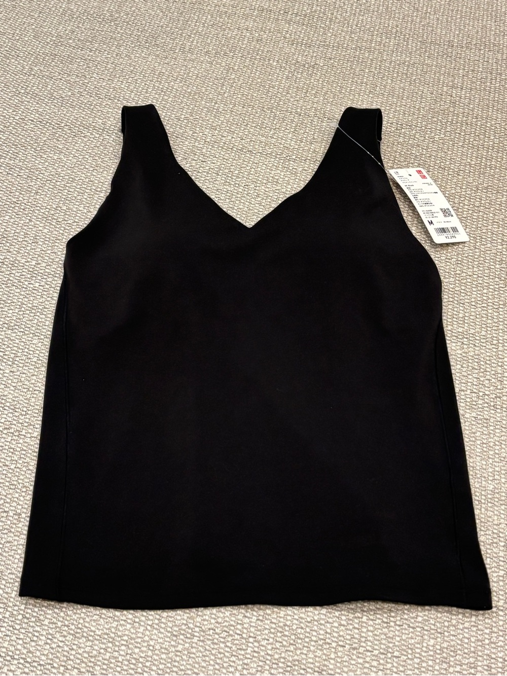 Women's Black V-Neck Tank Top